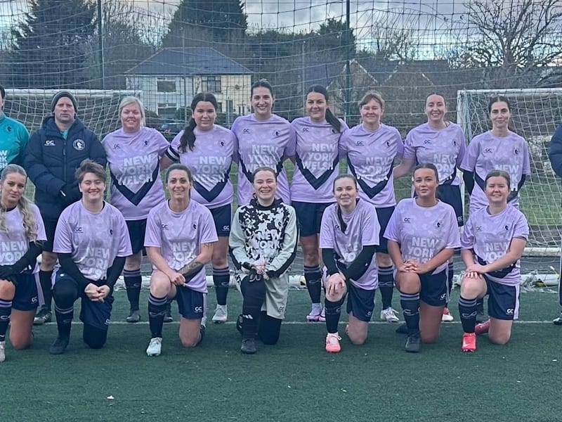 Coed Duon WFC players training together